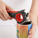 Qfdian Opener Multi Functional Five In One Beverage Bottle Opener Cap Twister Four Position Can Opener Anti Slip Cap Twister