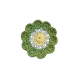 Qfdian  Flower Crochet Coaster Handmade Knitted Placemat for Tea Mug Pad Table Kitchen Decor for Birthday Wedding Tea Time