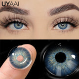 Qfdian Hot Sales Colored Pupils for Eyes Green Eye Lenses 1 Pair Blue Colored Contacts Brown Natural Fashion Lenses Beauty Lense