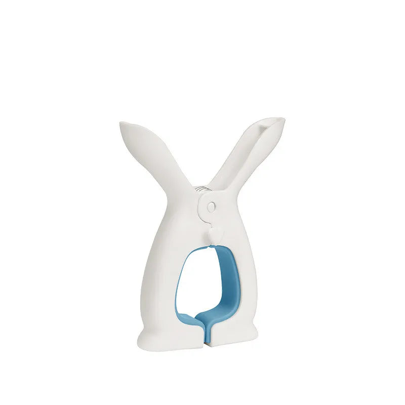 Qfdian Quilt drying clip multi-function clothes drying clip balcony windproof clip cute rabbit ear quilt drying holder