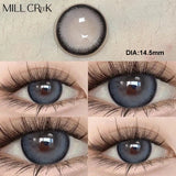 Qfdian 1 Pair Myopia Colored Contact Lenses Natural Look Pupils Beauty Color Lens Eyes Contacts Cosmetics For Women Colour Make up Lens