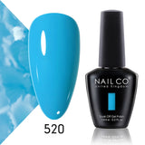 Qfdian  15ml 334 Blue Pink Colors Nail Gel Polish Soak Off UV LED Nail Lacquer Varnish Semi Permanent Nail Art Gel For Nail Art