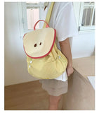 Japanese Letter Embroidery Schoolbags Y2k Aesthetic Student Casual Travel Backpacks Contrast Color Sweet Kawaii Bags for Women