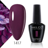 Qfdian  15ml 334 Blue Pink Colors Nail Gel Polish Soak Off UV LED Nail Lacquer Varnish Semi Permanent Nail Art Gel For Nail Art