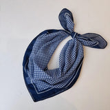 Qfdian  Printed fresh and sweet childlike style small square scarf for women spring and autumn new neck scarf sun protection scarf