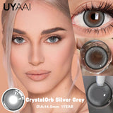 Qfdian NEW Natural Brown Lenses 1 Pair Colored Pupils for Eyes Gray Lenses Green Eye Lenses Purple y2K Colorcon Fashion Lenses