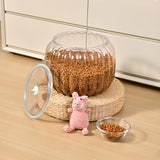 Qfdian  Halloween Candy Jar Desktop Decoration Kitchen Pumpkin Sealed Jar Moisture-proof with Lid Multifunctional Pet Food Storage Box