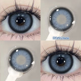 Qfdian  2pcs/pair Beauty Purple Contact Lenses for Eyes Myopia Colored Contact Lenses Natural Blue Lens Fashion Cosplay Pupils
