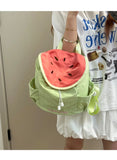 Qfdian Nylon Contrast Color Patchwork Schoolbags Women Students All Match Travel Bags Cartoon Casual Y2k Aesthetic Backpacks Trendy