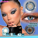 Qfdian Cosmetic Beauty Lenses Green Colored Contact Lenses for Eyes High Quality Blue Eye Lens Natural Gray Lenses Purple Lenses