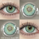 Qfdian  1pair Natural Color Contact Lenses for Eyes Blue Eye Lens Gray Lenses Fashion Korean Beauty Pupils Yearly Makeup Lens