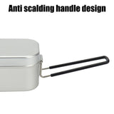 Qfdian Ultralight Tableware Camping Cookware Lunch Box Cooking Pots Picnic Accessories Outdoor Cutlery Kitchen Set Hiking Sports