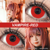 Qfdian  Cosplay VAMPIRE Contact Lenses for Halloween Eyes Lens Strange Colored Contacts Lens Blind Black Mesh White Cosplay Len