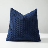 Qfdian  double-sided design Throw pillows cover Soft Boho style Square pillowcases Farm Neutral Nordic Home Decor Striped Corduroy 1PC