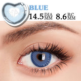 Qfdian 1 Pair Anime Cosplay Colored Contact Lenses for Eyes Red Lenses Halloween Purple Lenses Make Up Beauty Colorful Lenses