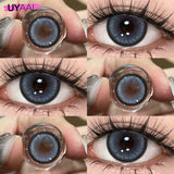 Qfdian Colorful Colored Lenses 1 Pair Blue Eye Contacts Anime Purple Lenses Korean Style y2k Colorcon Pink Cosmetic Color Lenses