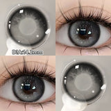 Qfdian  2pcs Myopia Color Contact Lenses for Eyes with Prescription Beauty Pupils Makeup Eye Color Lenses Fashion Blue Lenses