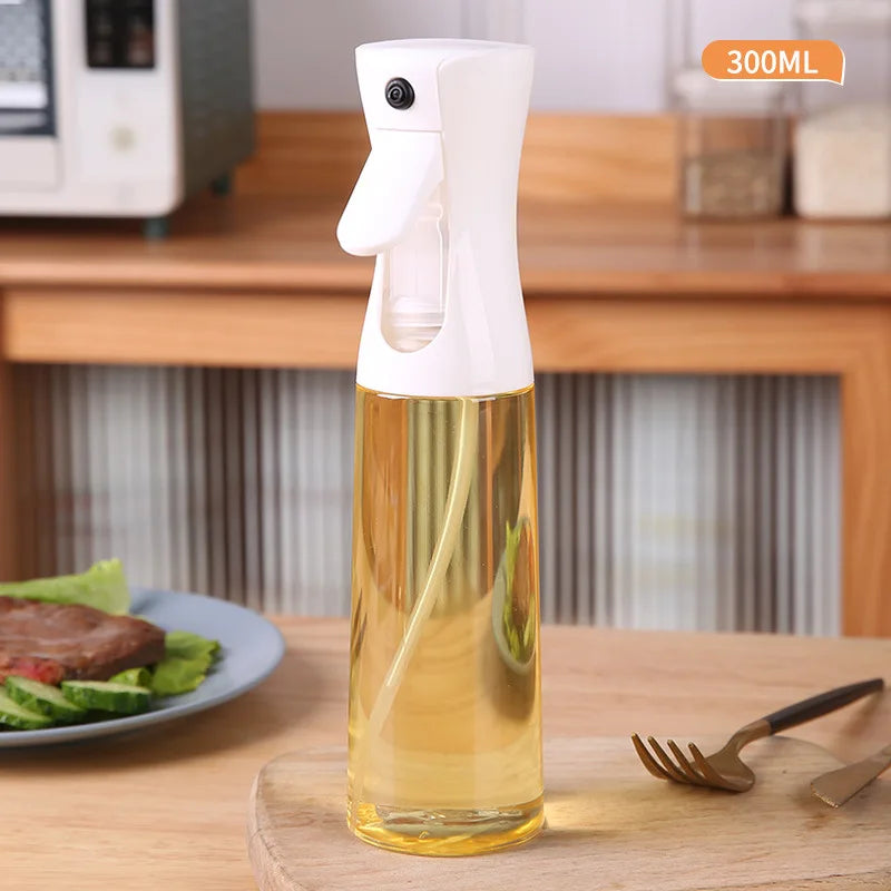 Qfdian Oil Spray Bottle For Cooking Kitchen Olive Oil Sprayer For Camping BBQ Baking Vinegar Soy Sauce 200ml 300ml  Kitchen Accessories