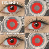 Qfdian   1 Pair Crazy Halloween Cosplay Contact Lenses Eye Makeup Lens Vampire White Black Red Contacts Anime Cosplay Softlens