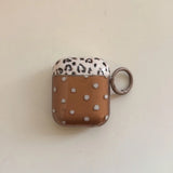 Qfdian  Autumn and winter niche brown leopard print polka dots are suitable for airpods4 protective case airpodspro3 generation