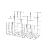 Qfdian Ins Minimalist Iron Desktop Storage Rack Organizer Table Organizing Rack Document Book Rack Desk Multi-functional Storage Rack