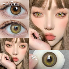 EYESHARE Colorcon Korean Lenses Colored Contact Lenses 1 Pair Natural Contact Lenses for Eyes Yearly Eye Lenses Beautiful Pupils