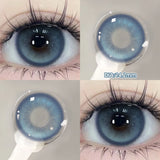 Qfdian  1 Pair(2pcs) Brown Beauty Colored Contact Lenses for Eyes Purple Halloween Lens Big Eye Lens Natural Look Gray Blue Lens