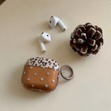 Qfdian  Autumn and winter niche brown leopard print polka dots are suitable for airpods4 protective case airpodspro3 generation