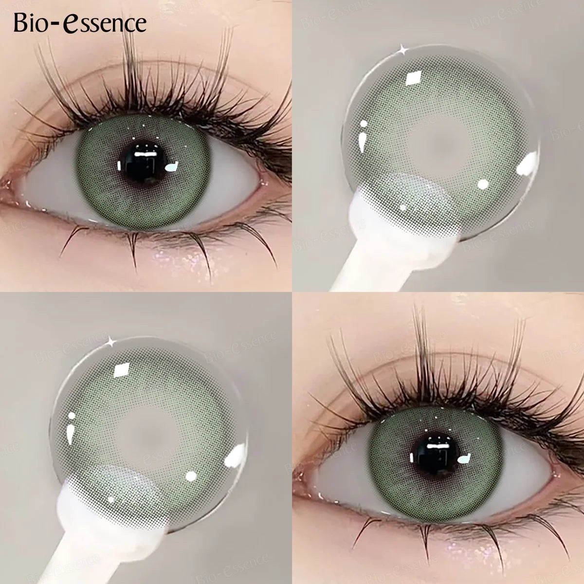 Qfdian 1 Pair Natural Color Contact Lenses Korean Brown Lenses Beauty Fashion Gray Lense Blue Lenses with High Quality Lens