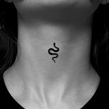 Qfdian  4pcs Waterproof Temporary Tattoo Sticker Leaf Rose Snake Fake Tatto Flash Tatoo Finger behind ear Tato for Girl Women Men