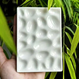 Qfdian  ‌Mini Jewelry Tray Ceramic Watercolor Palette Square Painting Mixing Tray Portable Art Supplies for Journal Watercolor Painting