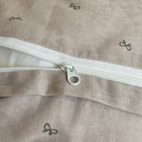 Qfdian  Korean Princess Style Bed Linen Set Bowknot Print Ruffles Duvet Cover Pillowcase Bedsheet Bedclothes Home Soft Bedding Set