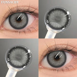 Qfdian  1 Pair Colorcon Korean Lenses Color Contact Lenses For Eyes Lenses Natural Lens Cosmetic Contact Lens Fashion Pupils