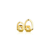 Qfdian Fashion CZ Stone Vertical Bar Teeth Grillz Braces Hip Hop 4 Zircon Tooth Caps Dental Grills For Women Men Jewelry