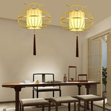 Qfdian  New Lantern Pendant Light Personalized and Creative Tea Room Light Iron Art Yang Table Light Fabric Simple Chinese Style