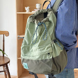 Qfdian Spring Summer New Lightweight Fre Color Colion Street Travel Bapa oulder Bag op Bag Dual Layer Soft Nylon Ba...