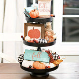 Qfdian  3 Tier Serving Tray, Metal Cupcake Stand For 50 Cupcakes,  Display Holders For Anniversary Birthday Wedding Halloween, Christmas