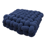 Qfdian  Lamb Wool Cushion Square Hand Woven Solid Color Simple Chair Sofa Bedroom Living Room Cushion Home Decoration Bay Window Cushion