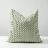 Qfdian  double-sided design Throw pillows cover Soft Boho style Square pillowcases Farm Neutral Nordic Home Decor Striped Corduroy 1PC