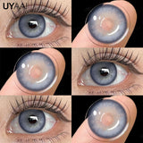 Qfdian  1 Pair Color Contact Lenses Makeup Blue Pupils Natural Brown Lenses High Quality Green Color Eye Lens Cosmetic Colorcon