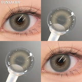 Qfdian  1 Pair Colorcon Korean Lenses Color Contact Lenses For Eyes Lenses Natural Lens Cosmetic Contact Lens Fashion Pupils
