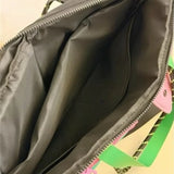 Qfdian  Japanese Y2k 16 Inch Laptop Bags Contrast Color Patchwork High-capacity Women's Handbags Harajuku Grunge Shoulder Underarm Bag