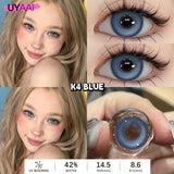 2pcs/pair Yearly Colored Contact Lenses Natural Green Lens Fashion Pupils Beauty gray Contact Lenses for Eyes