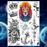 Qfdian  Ankle Flora Cherry Lavender Flash Fake Waterproof Tattoos Temporary Women Arm Chest Tattoo Stickers Body Art Custom Tatoos