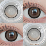Qfdian  1 PAIR Big Brown Contact Lenses for Makeup Eyes Big Black Lenses Myopia Color Contact Lenses Belleza Pupils Grey Lenses