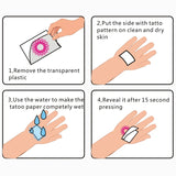 Qfdian  Crow Pilgrimage Herbal Juice Temporary Tattoos Durable Waterproof Fake Tattoo Sticker for Woman Man Realistic Body Art Tatoo