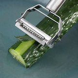 Qfdian Multifunctional Kitchen Peeler Vegetable Fruit Peeler Stainless Steel Durable Potato Slicer Household Shredder Carrot Peeler