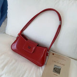 Qfdian Korean Y2k Aesthetic Fairy Women's Handbags Elegant All Match Luxury Design Crossbody Bag Fashion Chic Office Lady Shoulder Bags