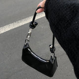Qfdian Y2k Aesthetic Casual Top-Handle Bags Office Lady Office Lady Fairy Chic Shoulder Underarm Bag Luxury Design Purses and Handbags