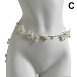 Qfdian Fashion Y2K Retro Multilayer Pearl Waist Chain Belt For Women - Stylish Body Jewelry Accessories For Party & Casual Wear